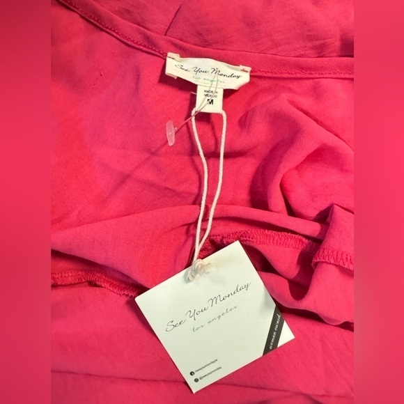 See You Monday | Fuchsia Midi Dress (M) - Picture 5 of 6